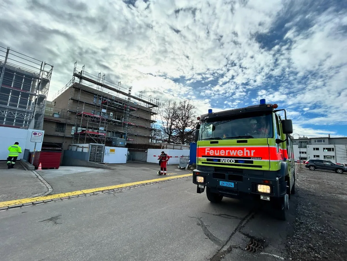 Auf der Baustelle des neuen Gefängnisses wurde eine Brandmeldeanlage ausgelöst.